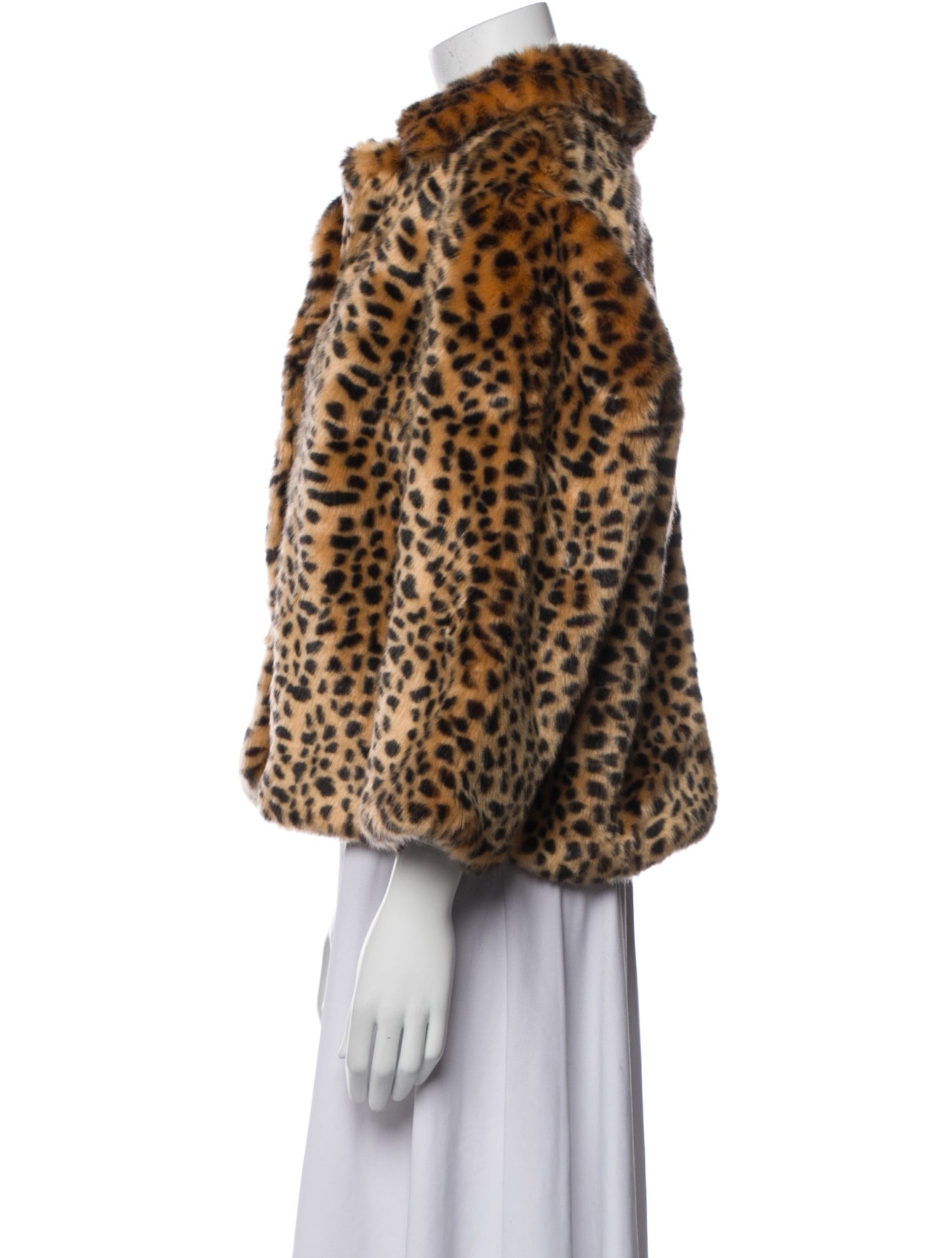 Frances Valentine Faux Fur Animal Print Faux Fur Jacket w/ Tags