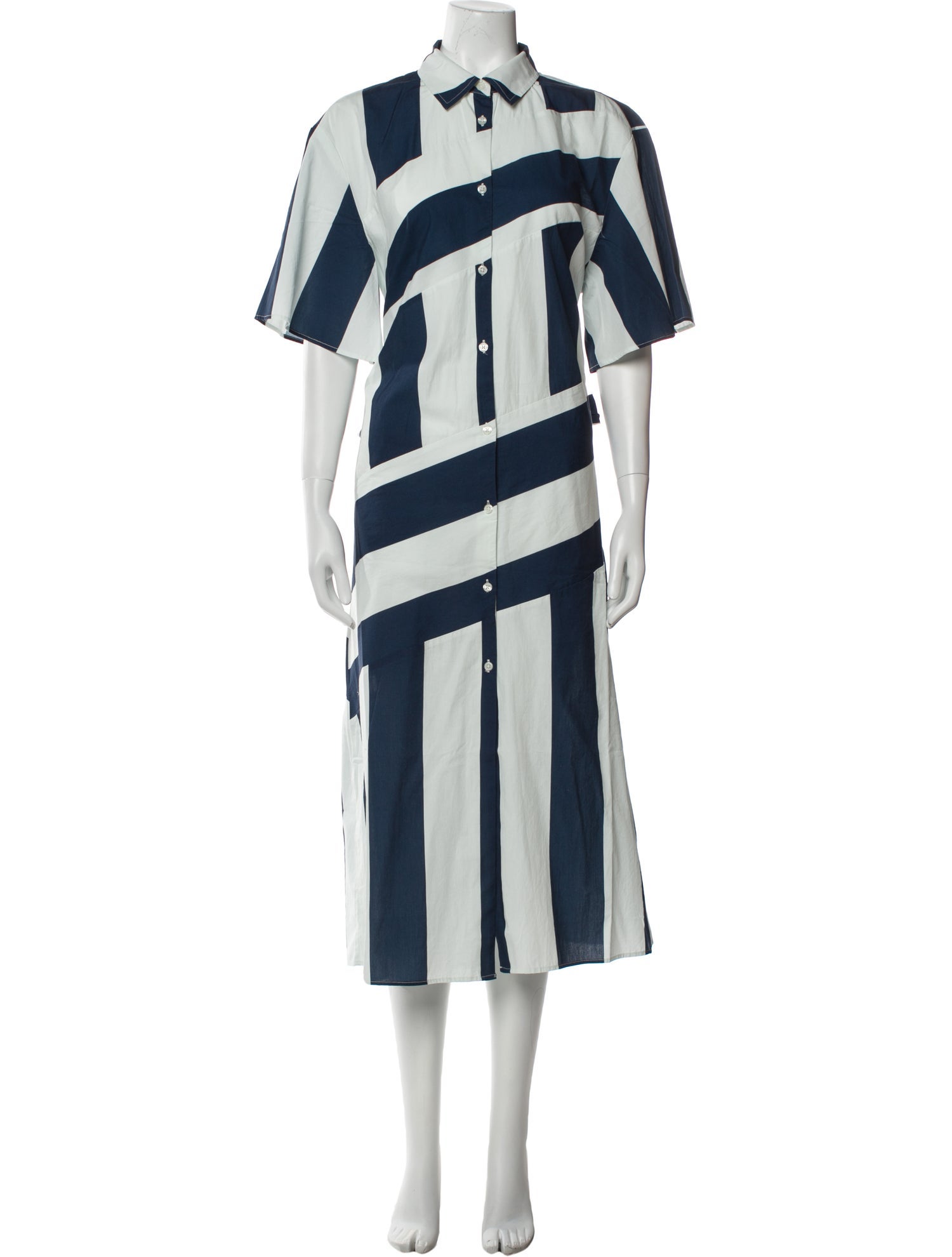 Frances Valentine Striped Long Dress w/ Tags