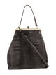 Frances Valentine Embossed Leather Top Handle Bag