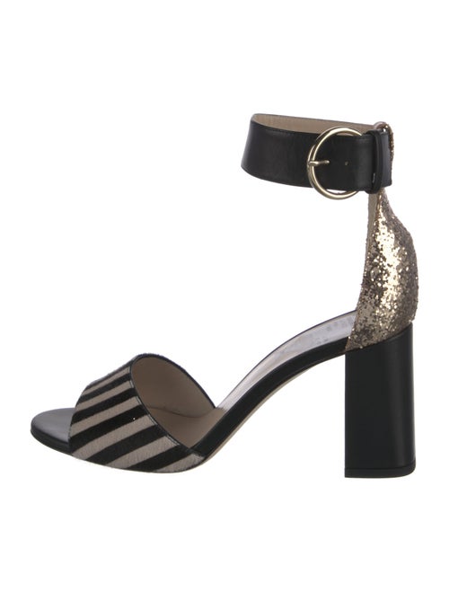 Frances Valentine Ponyhair Printed Sandals