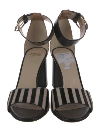 Frances Valentine Ponyhair Printed Sandals