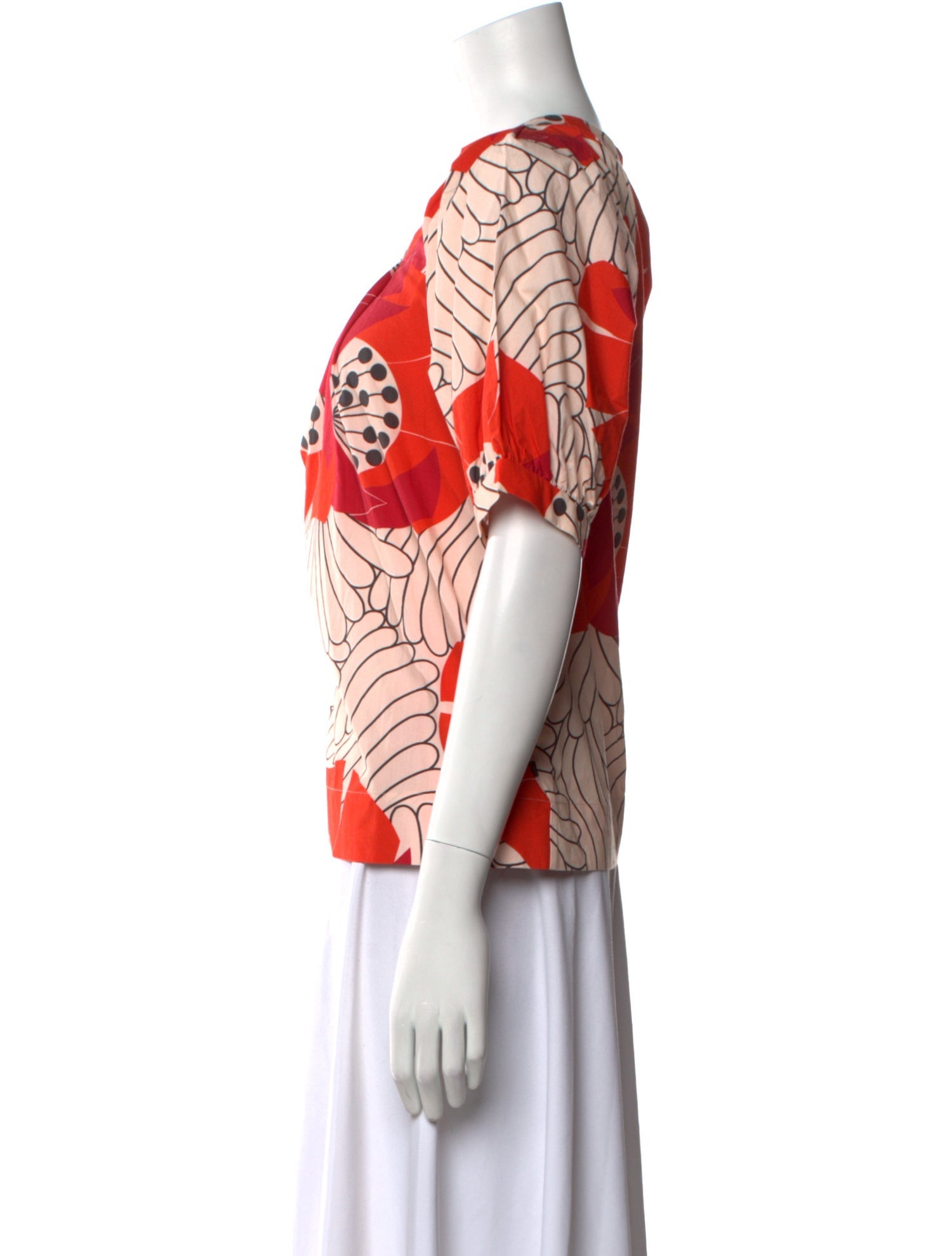 Frances Valentine Printed Scoop Neck T-Shirt w/ Tags