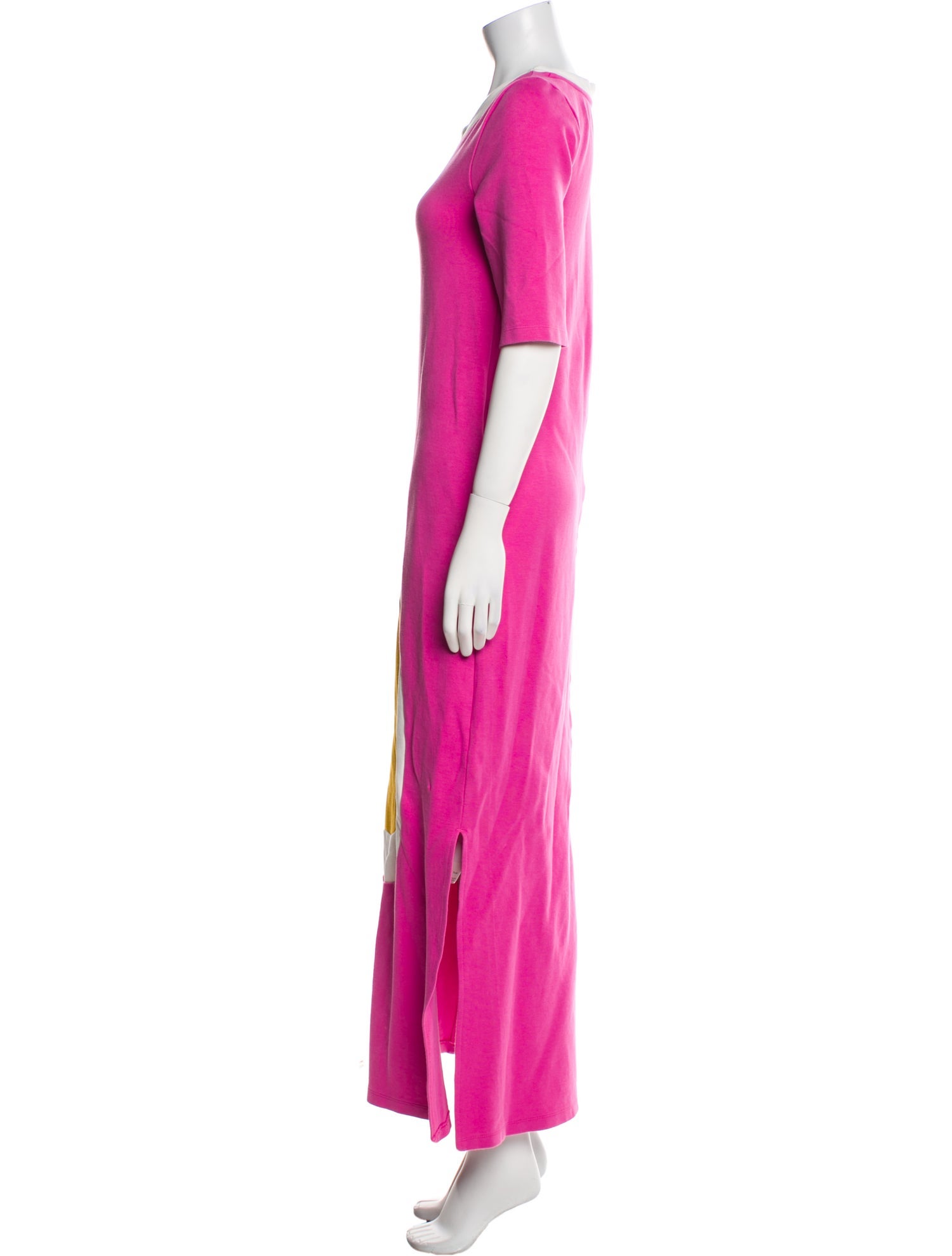 Frances Valentine Colorblock Pattern Long Dress