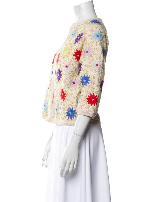 Frances Valentine Wool Floral Print Sweater
