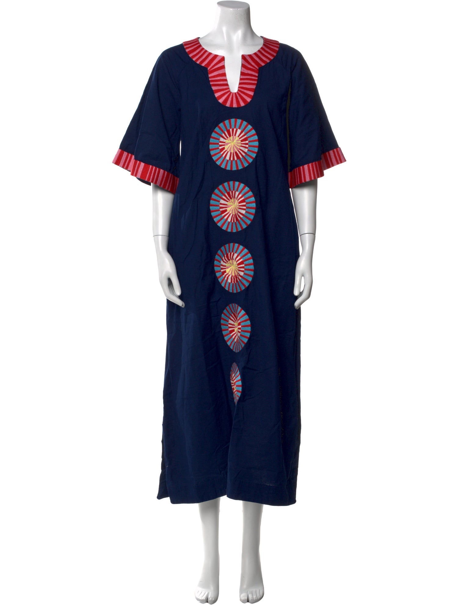 Frances Valentine Floral Print Midi Length Dress