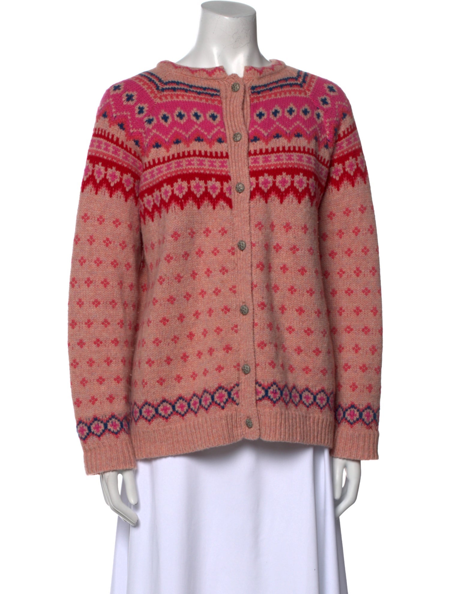 Frances Valentine Lambswool Printed Sweater