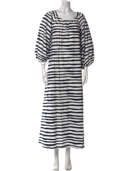 Frances Valentine Striped Long Dress