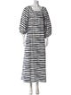 Frances Valentine Striped Long Dress
