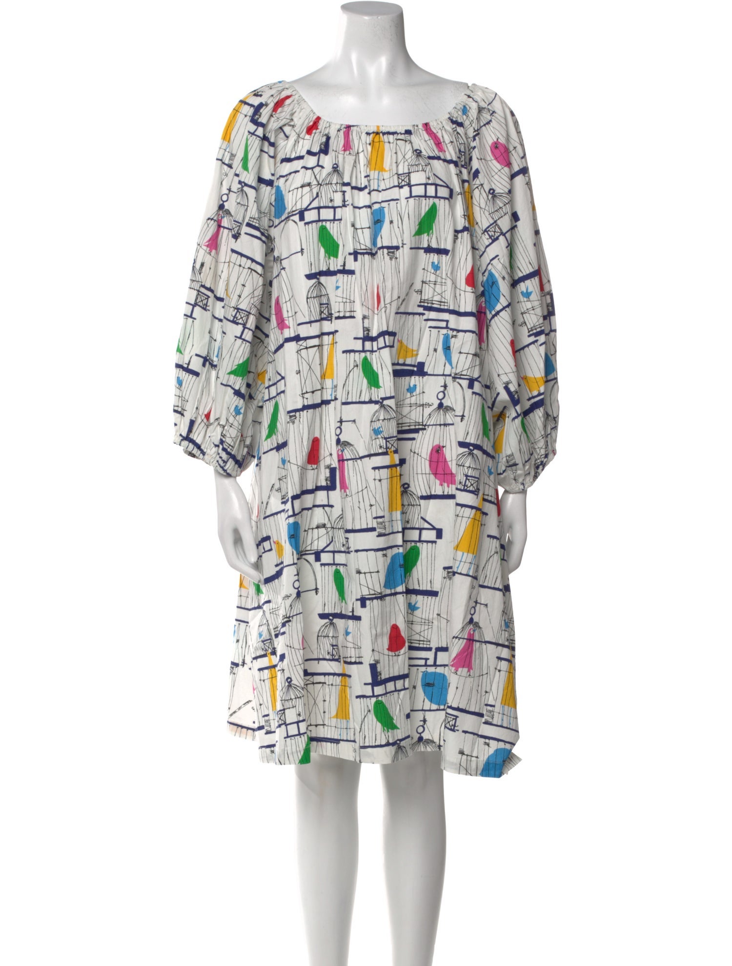Frances Valentine Printed Knee-Length Dress w/ Tags