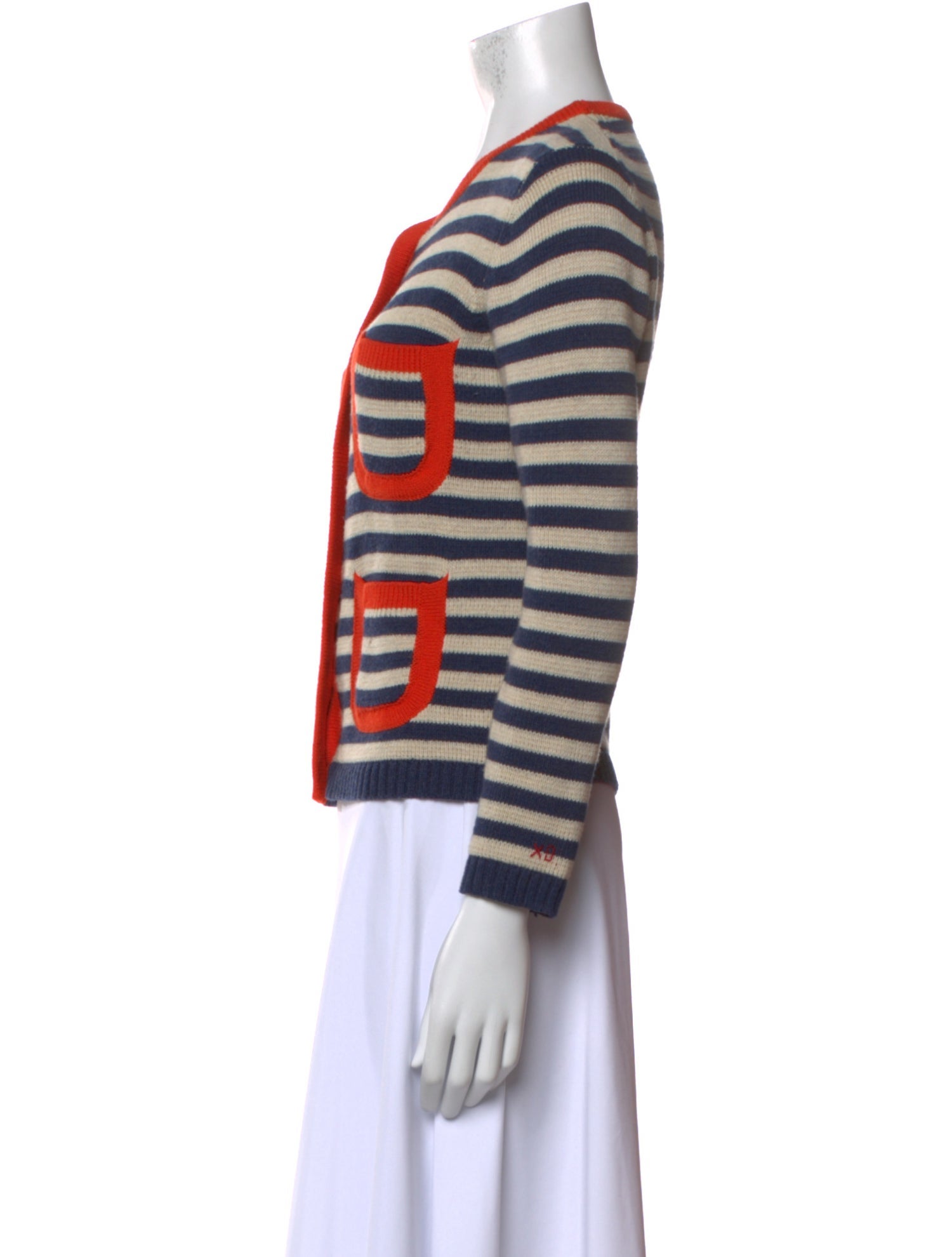 Frances Valentine Striped Crew Neck Sweater