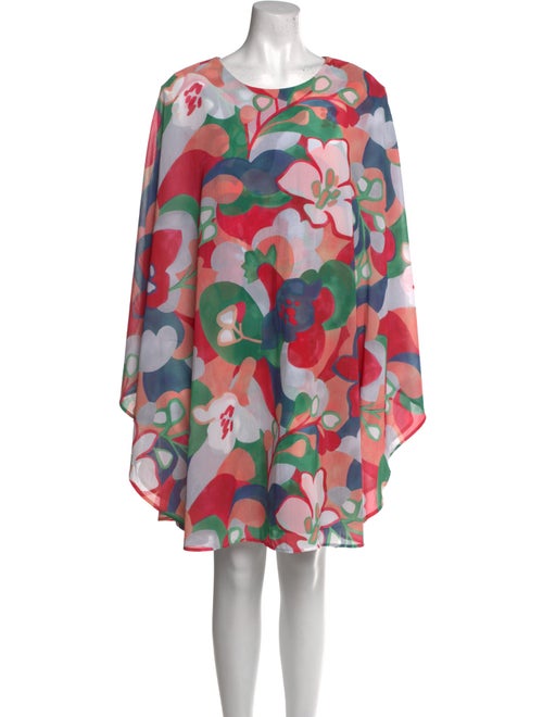 Frances Valentine Floral Print Knee-Length Dress