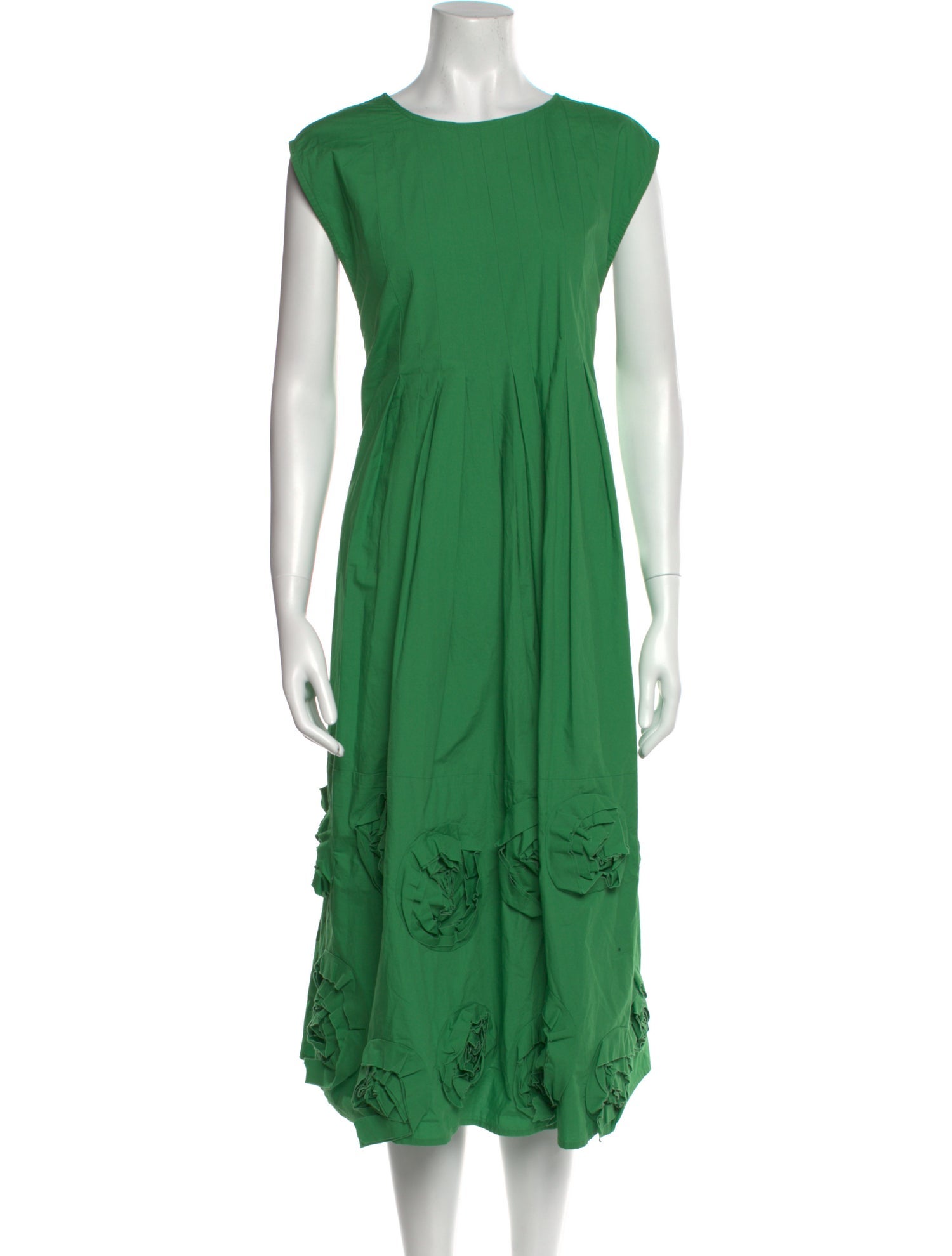 Frances Valentine Scoop Neck Midi Length Dress