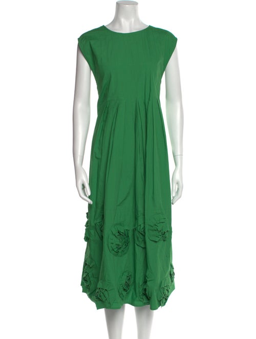 Frances Valentine Scoop Neck Midi Length Dress