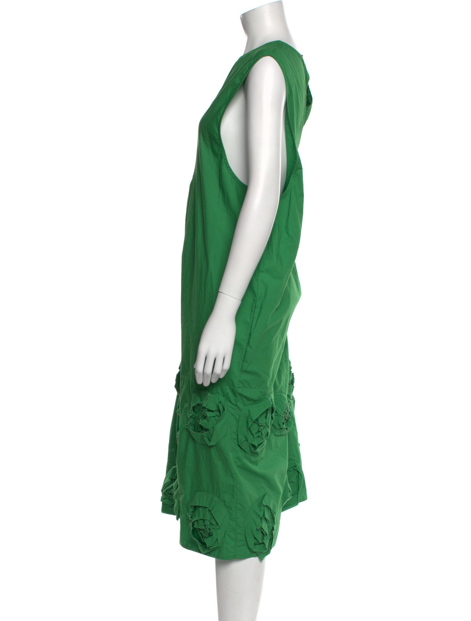 Frances Valentine Scoop Neck Midi Length Dress