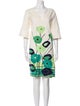 Frances Valentine Printed Knee-Length Dress
