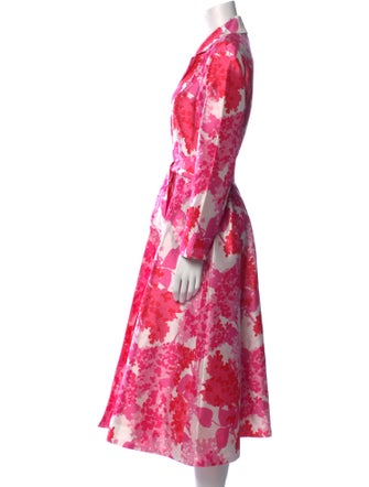 Frances Valentine Floral Print Midi Length Dress