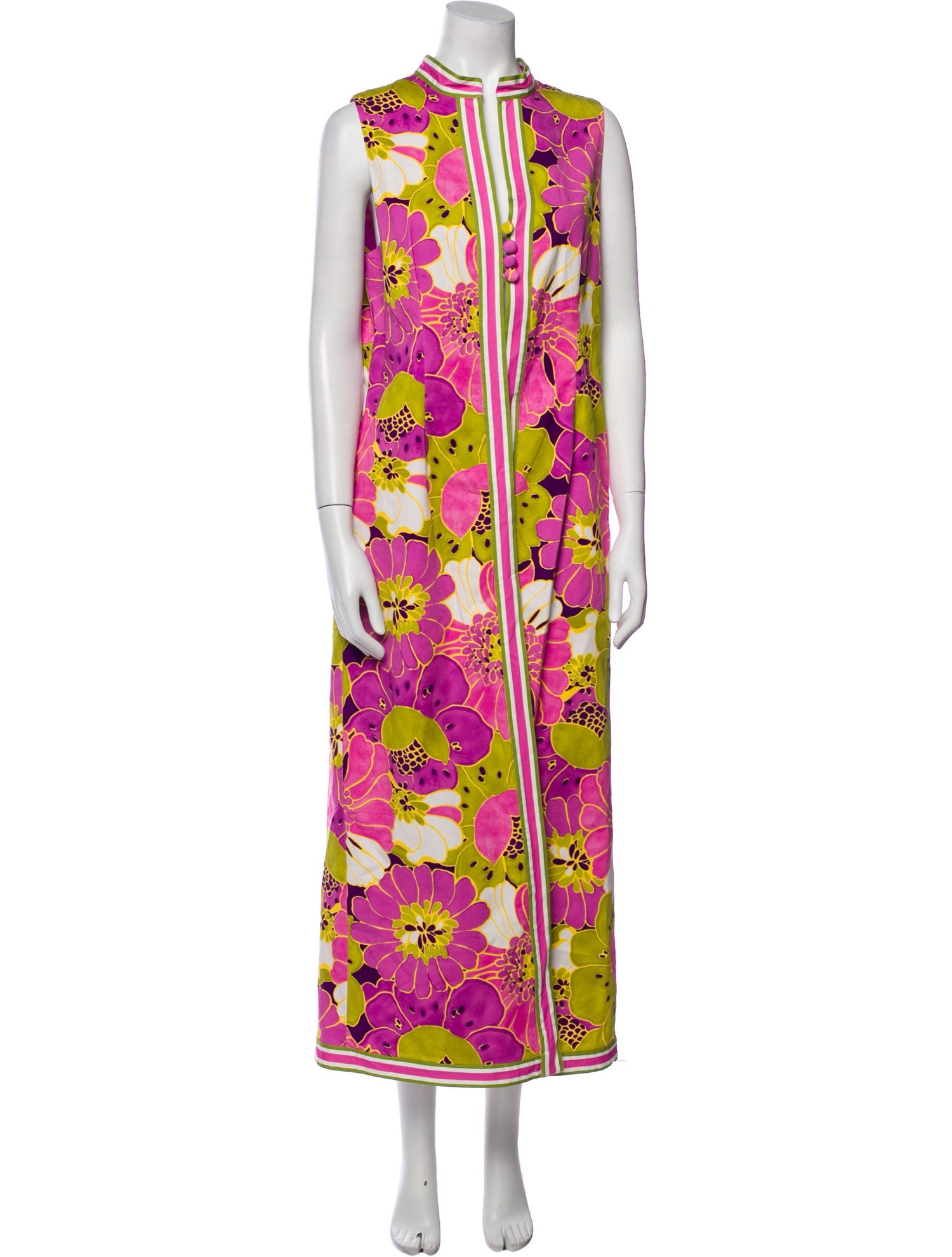 Frances Valentine Floral Print Long Dress