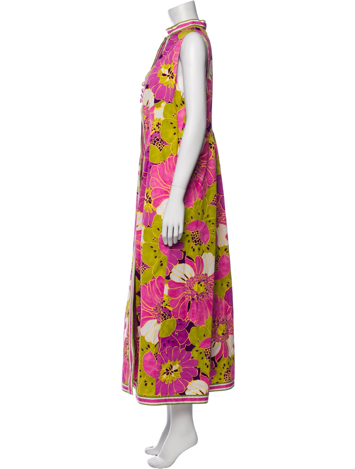 Frances Valentine Floral Print Long Dress