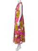 Frances Valentine Floral Print Long Dress