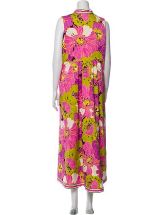 Frances Valentine Floral Print Long Dress