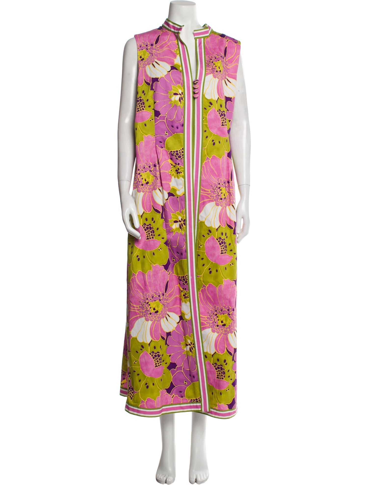 Frances Valentine Floral Print Long Dress