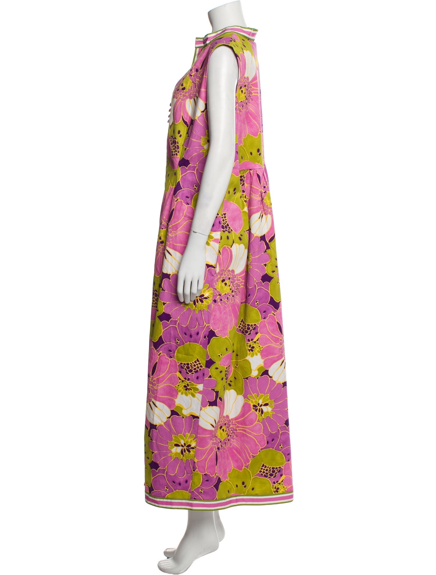 Frances Valentine Floral Print Long Dress