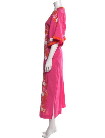 Frances Valentine Floral Print Midi Length Dress