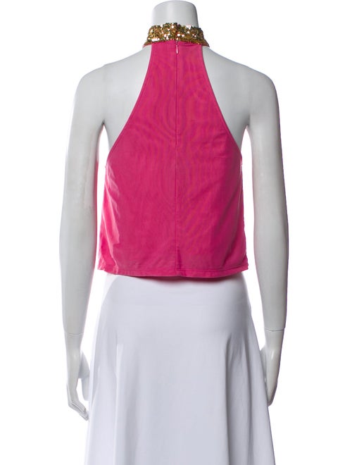 Frances Valentine Printed Halterneck Crop Top