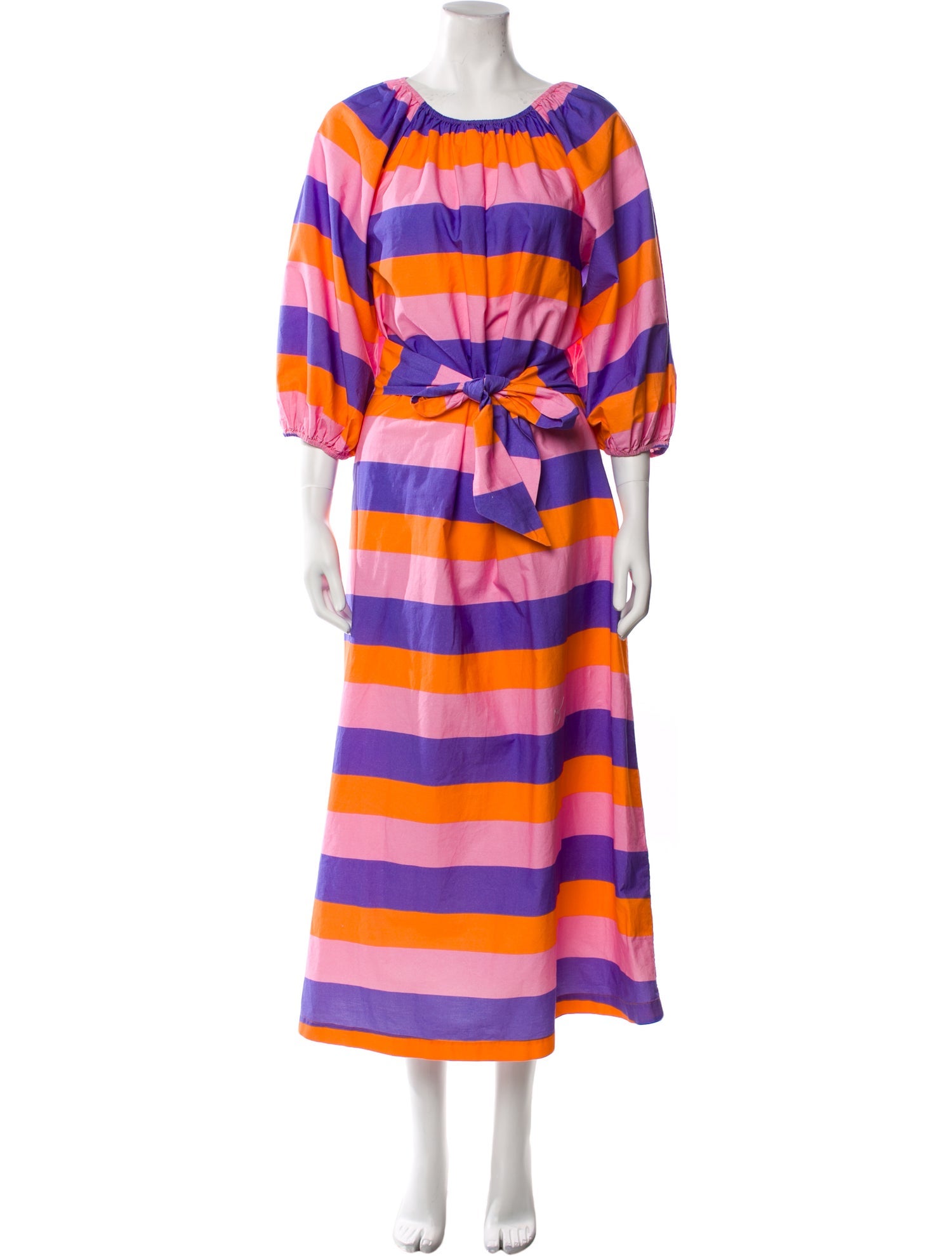 Frances Valentine Striped Long Dress