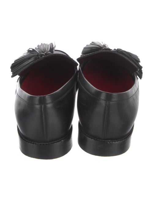 Frances Valentine Leather Tassel Accents Loafers