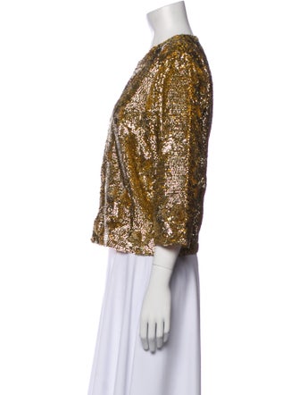 Frances Valentine Sequin Patterned Evening Jacket