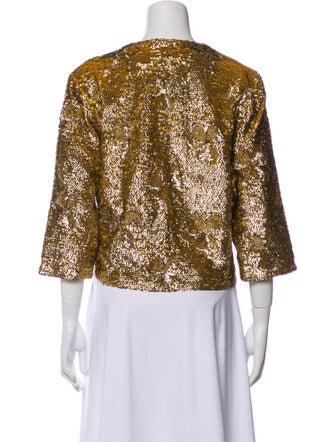Frances Valentine Sequin Patterned Evening Jacket