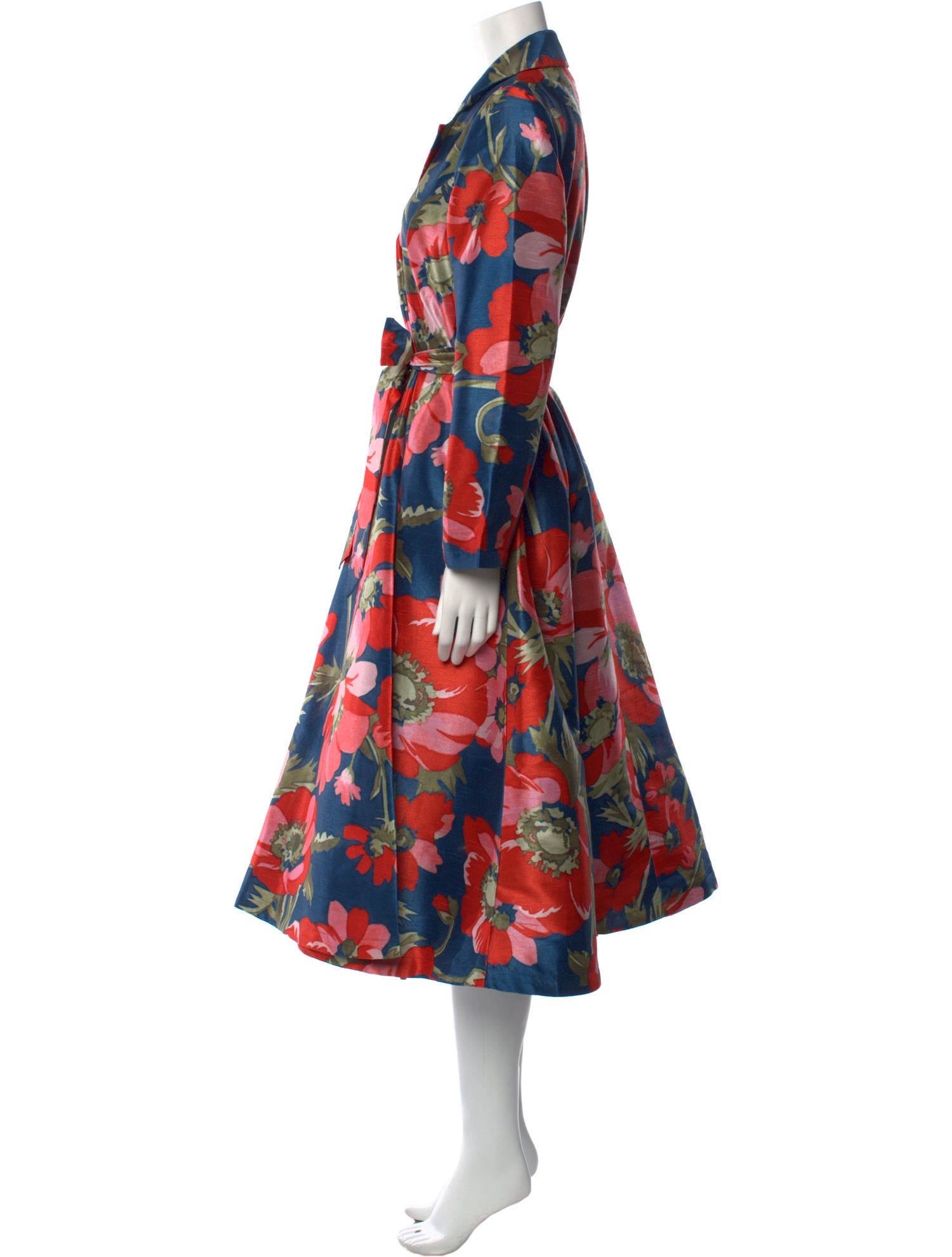 Frances Valentine Floral Print Long Dress