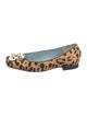 Frances Valentine Ponyhair Animal Print Flats