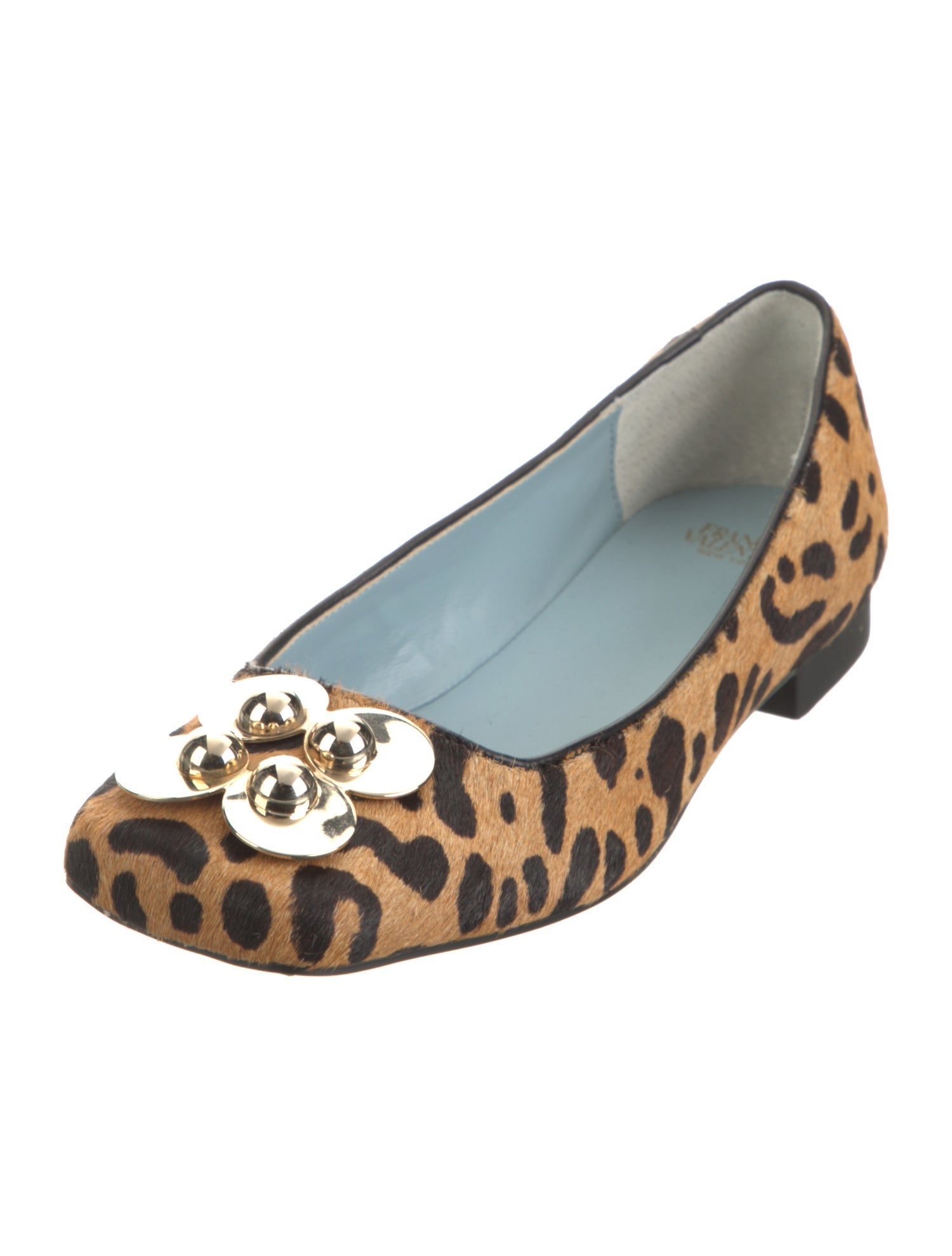 Frances Valentine Ponyhair Animal Print Flats