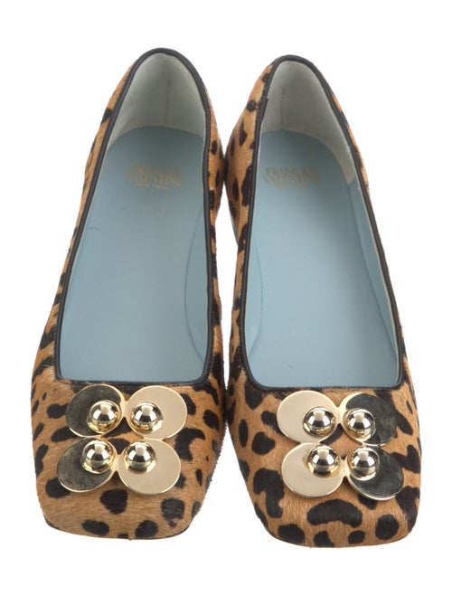 Frances Valentine Ponyhair Animal Print Flats