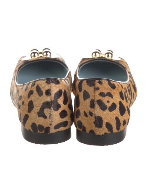 Frances Valentine Ponyhair Animal Print Flats