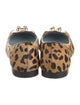 Frances Valentine Ponyhair Animal Print Flats