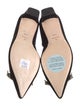 Frances Valentine Suede Crystal Embellishments D'Orsay Flats