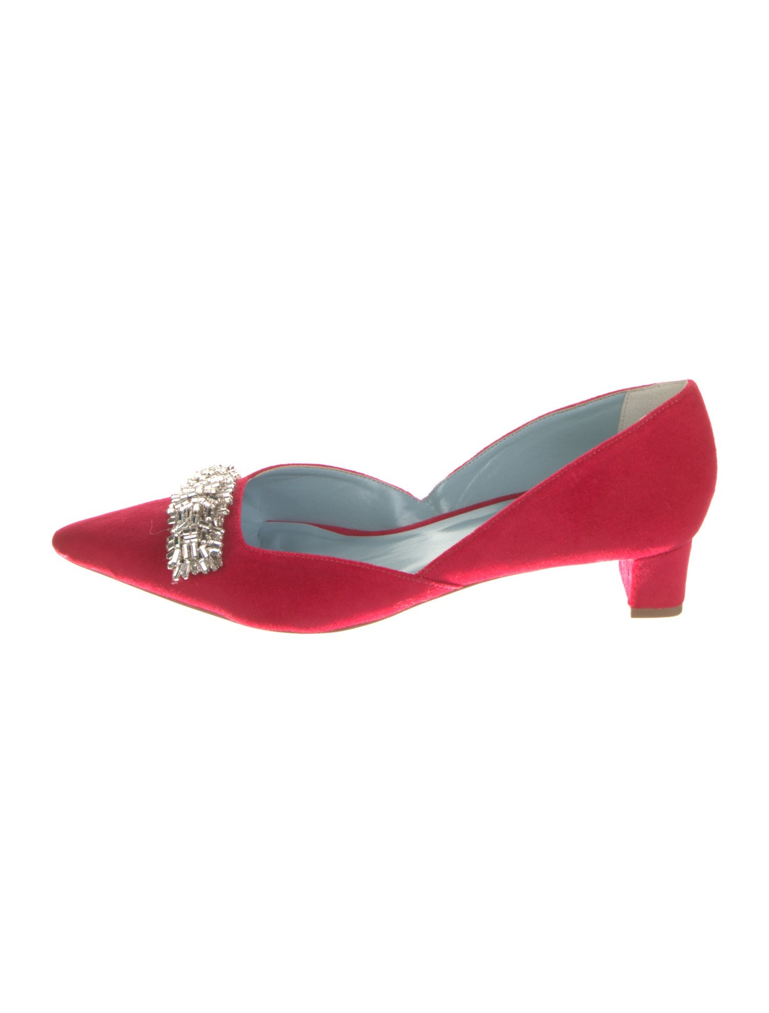 Frances Valentine Suede D'Orsay Pumps