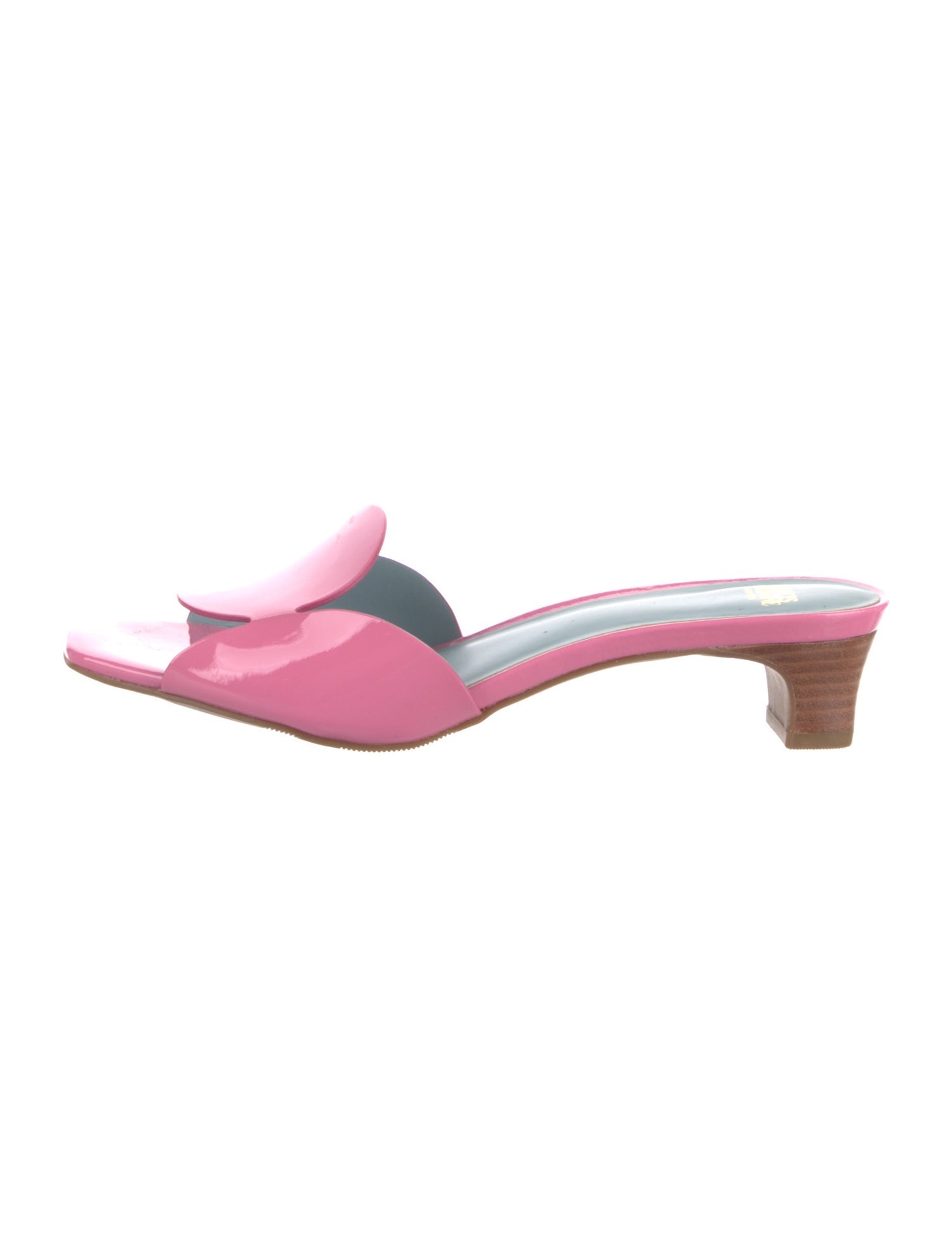 Frances Valentine Patent Leather Slides