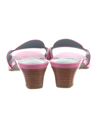 Frances Valentine Patent Leather Slides