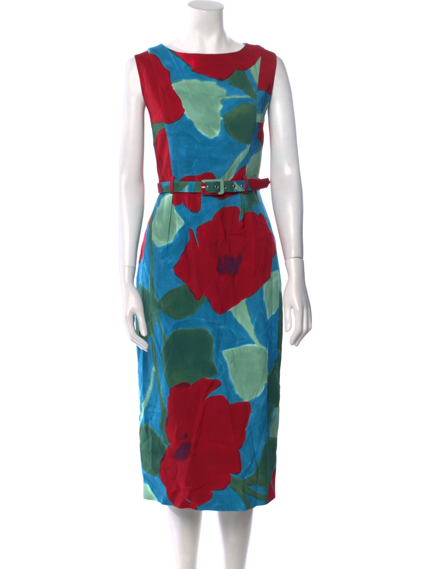 Frances Valentine Floral Print Midi Length Dress