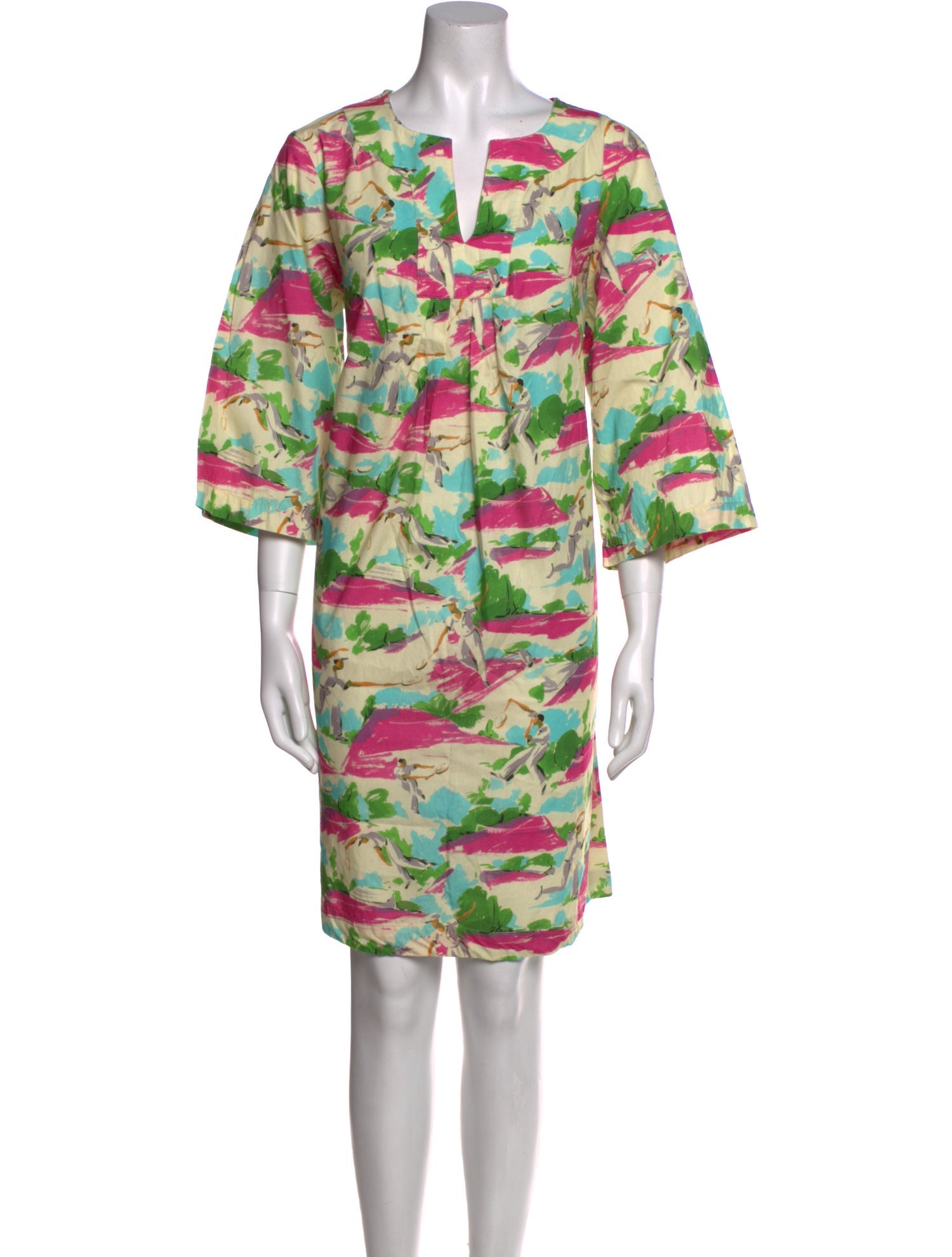 Frances Valentine Printed Knee-Length Dress