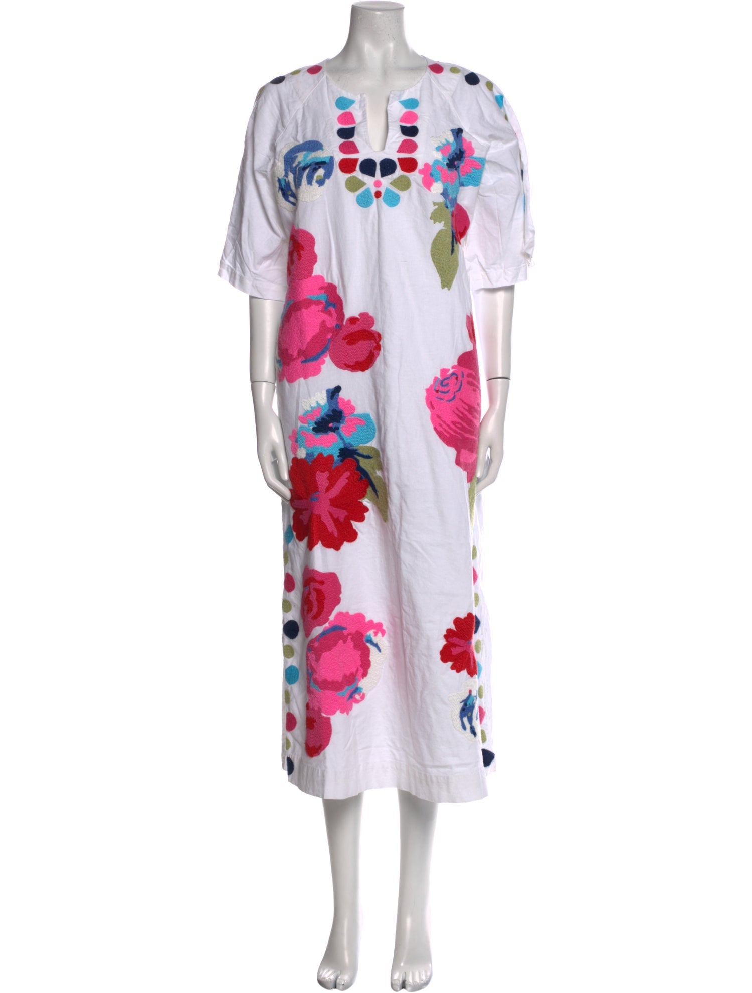 Frances Valentine Floral Print Long Dress