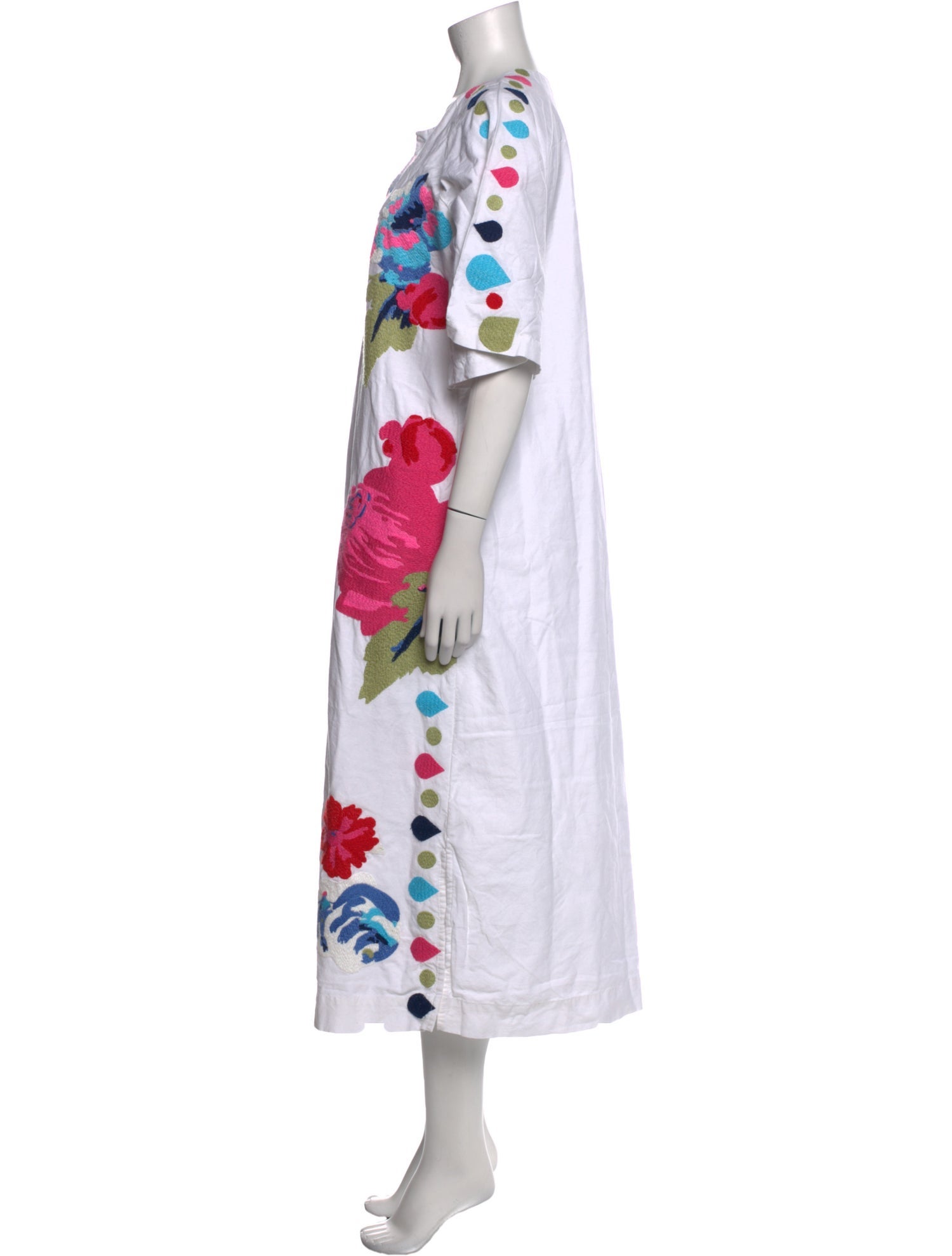 Frances Valentine Floral Print Long Dress