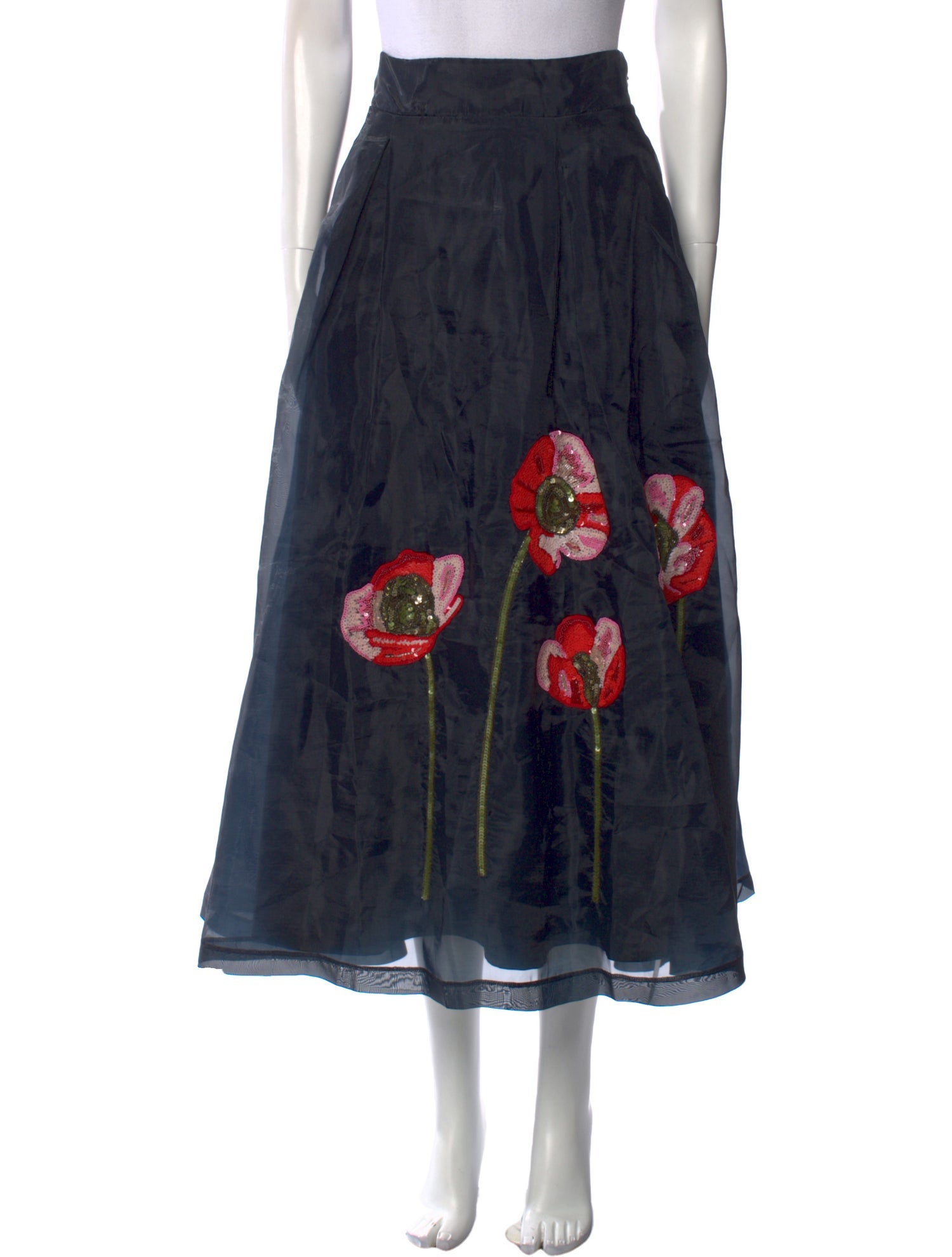 Frances Valentine Floral Print Long Skirt