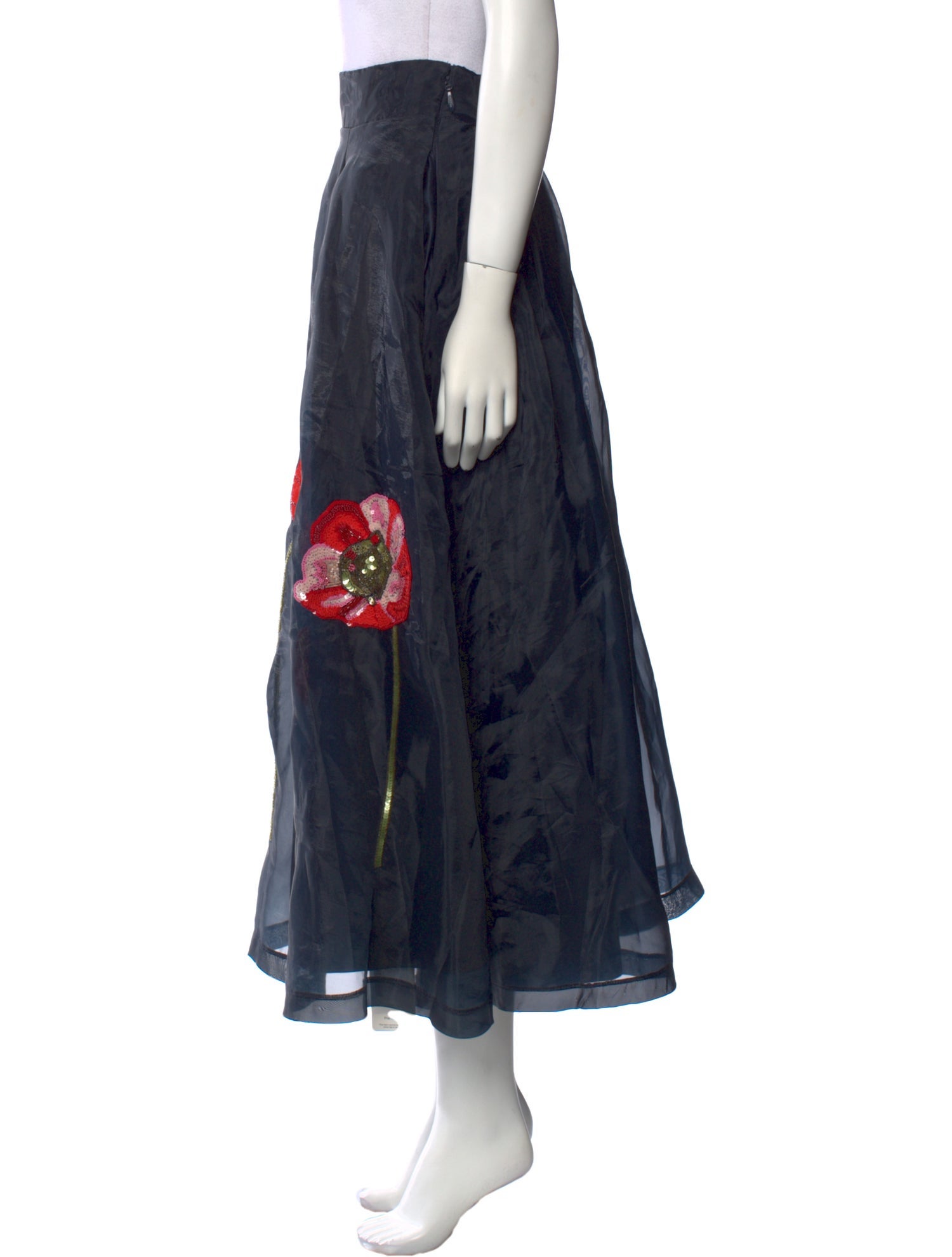 Frances Valentine Floral Print Long Skirt