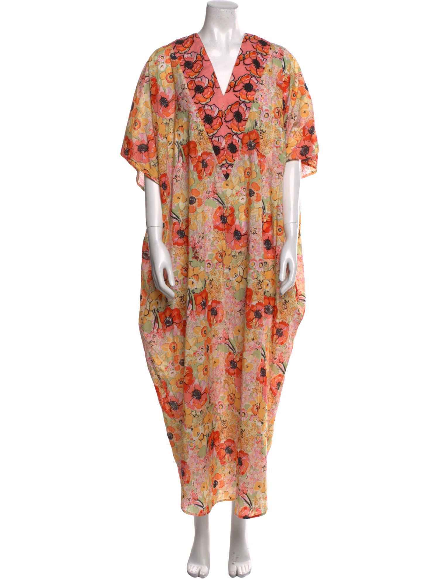 Frances Valentine Floral Print Long Dress
