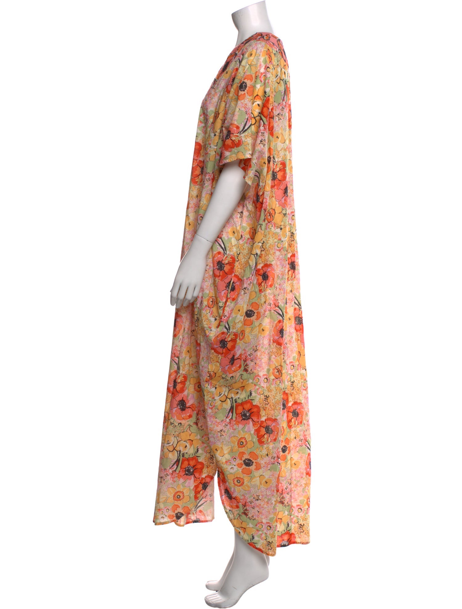 Frances Valentine Floral Print Long Dress